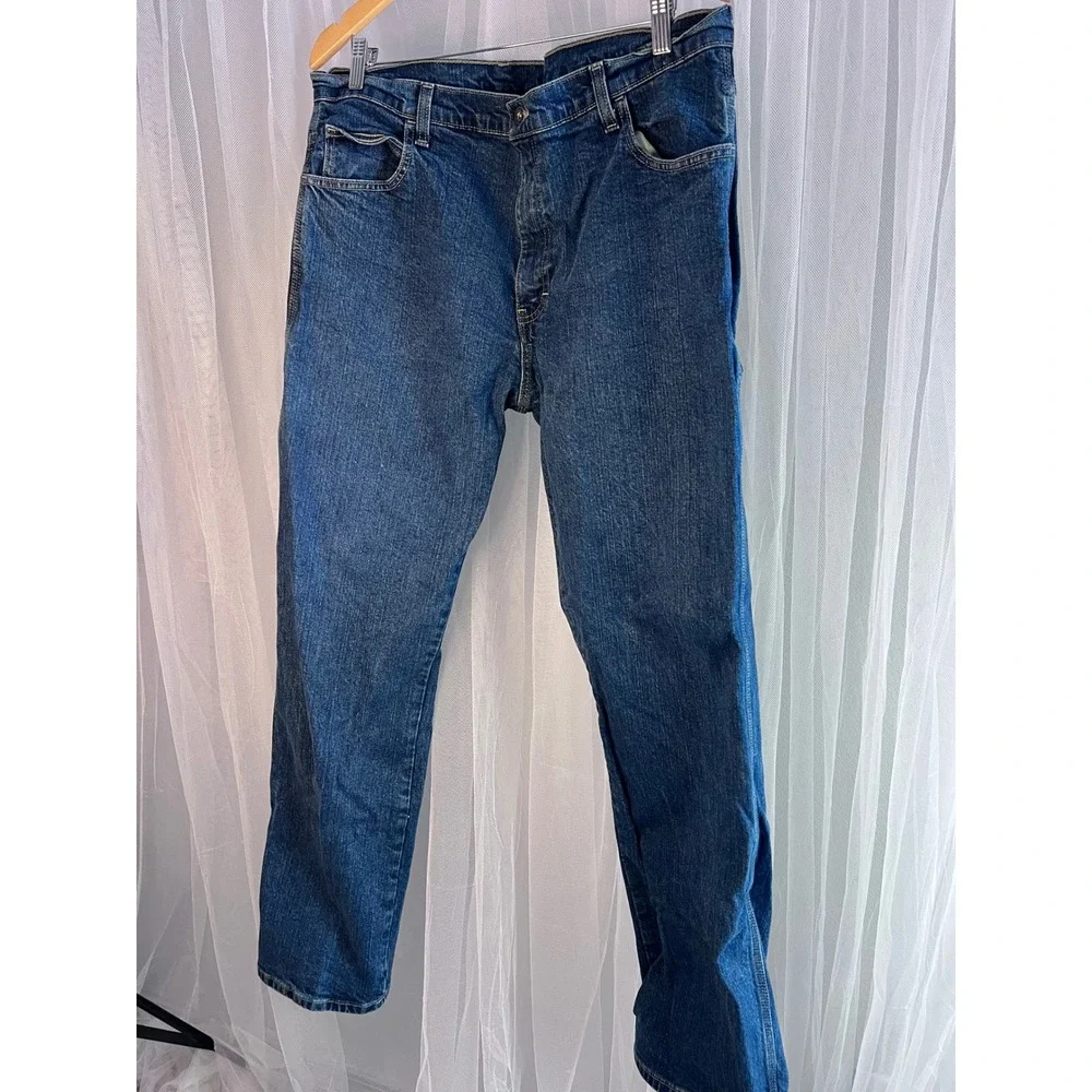 Genuine Dickies‎ Mens Carpenter Jeans Blue Denim Utility Work Pants 36x34